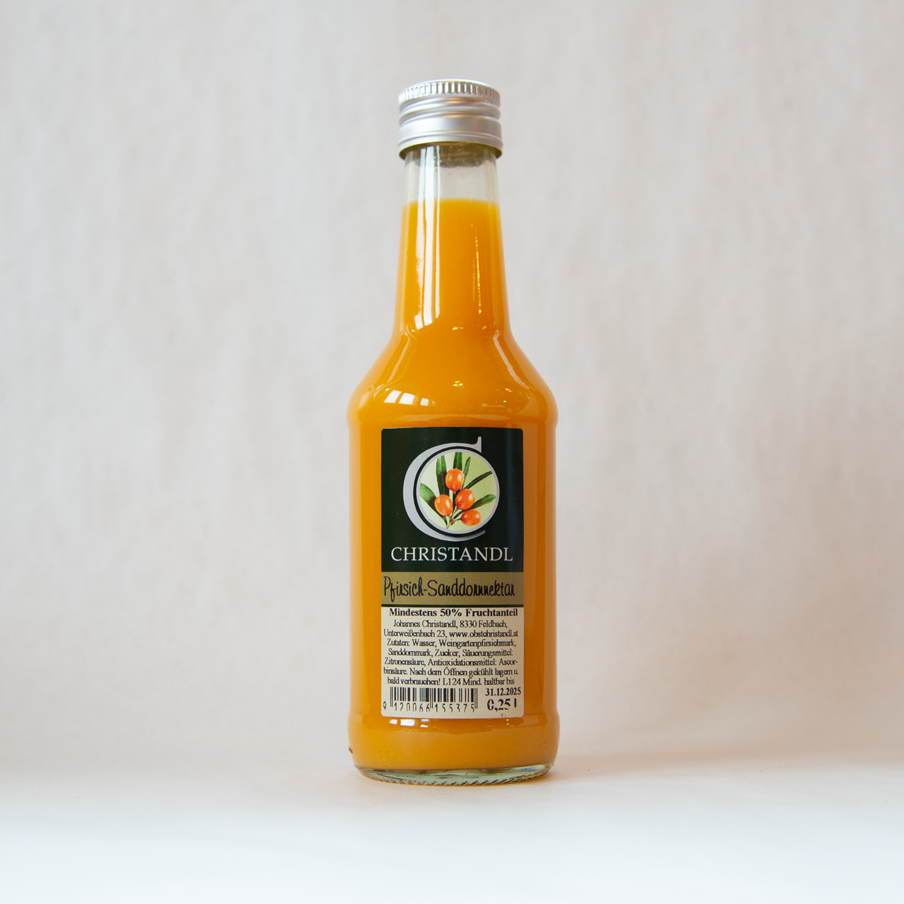 PFIRSICH - SANDDORNNEKTAR 250 ML
