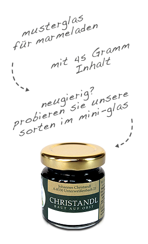 Marmelade Probiergröße 45g
